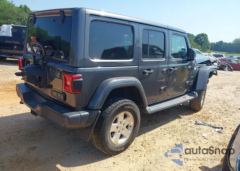 2018 Jeep Wrangler Unlimited Sahara 4X4 from USA, damaged, VIN 1C4HJXEN4JW220074